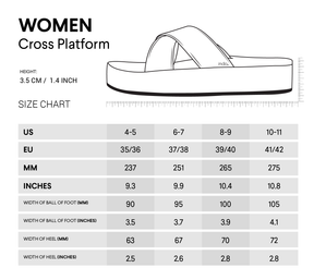 Women’s Sandals Cross Platform - Black