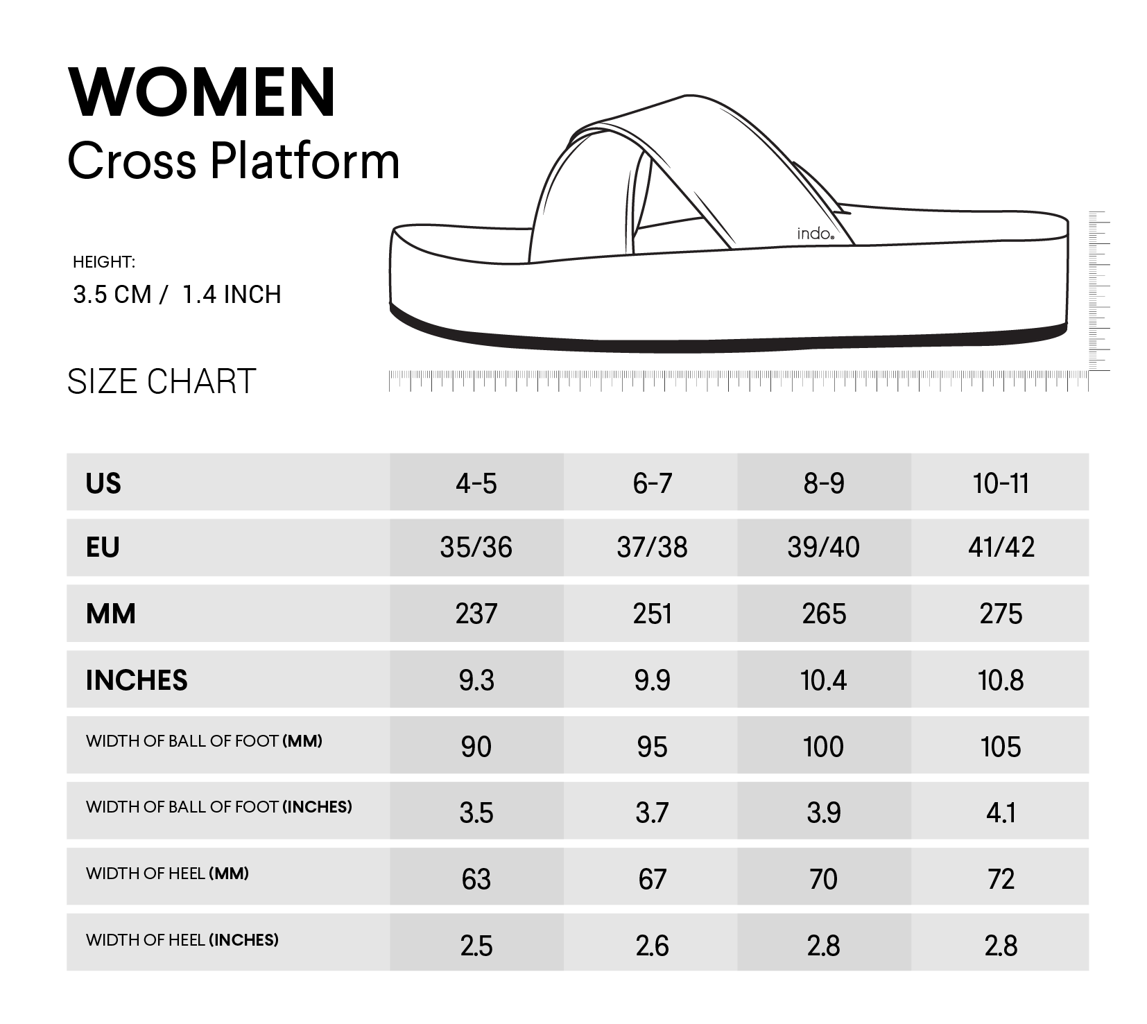 Women’s Sandals Cross Platform - Vintage Shore