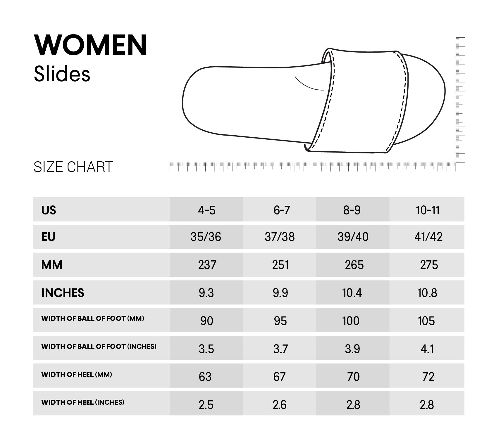 Women’s Slides Color Combo — Black / Sea Salt