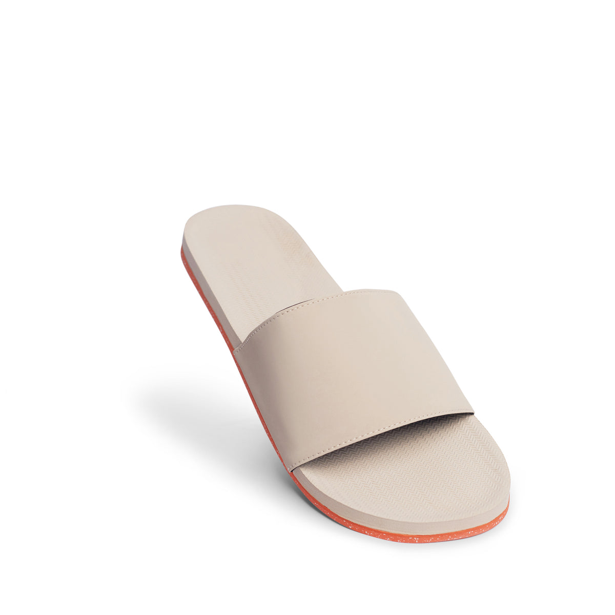 Men’s Slides Sneaker Sole - Orange sole / Sea Salt