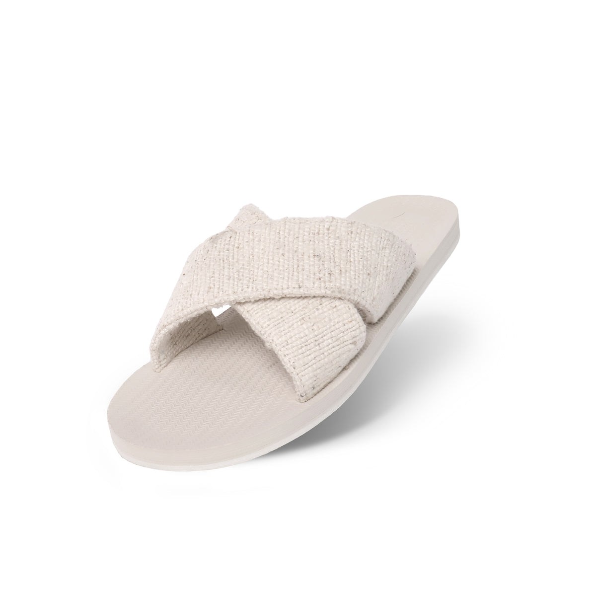 Women's Cross Recycled Pable Straps - Natural/Sea Salt