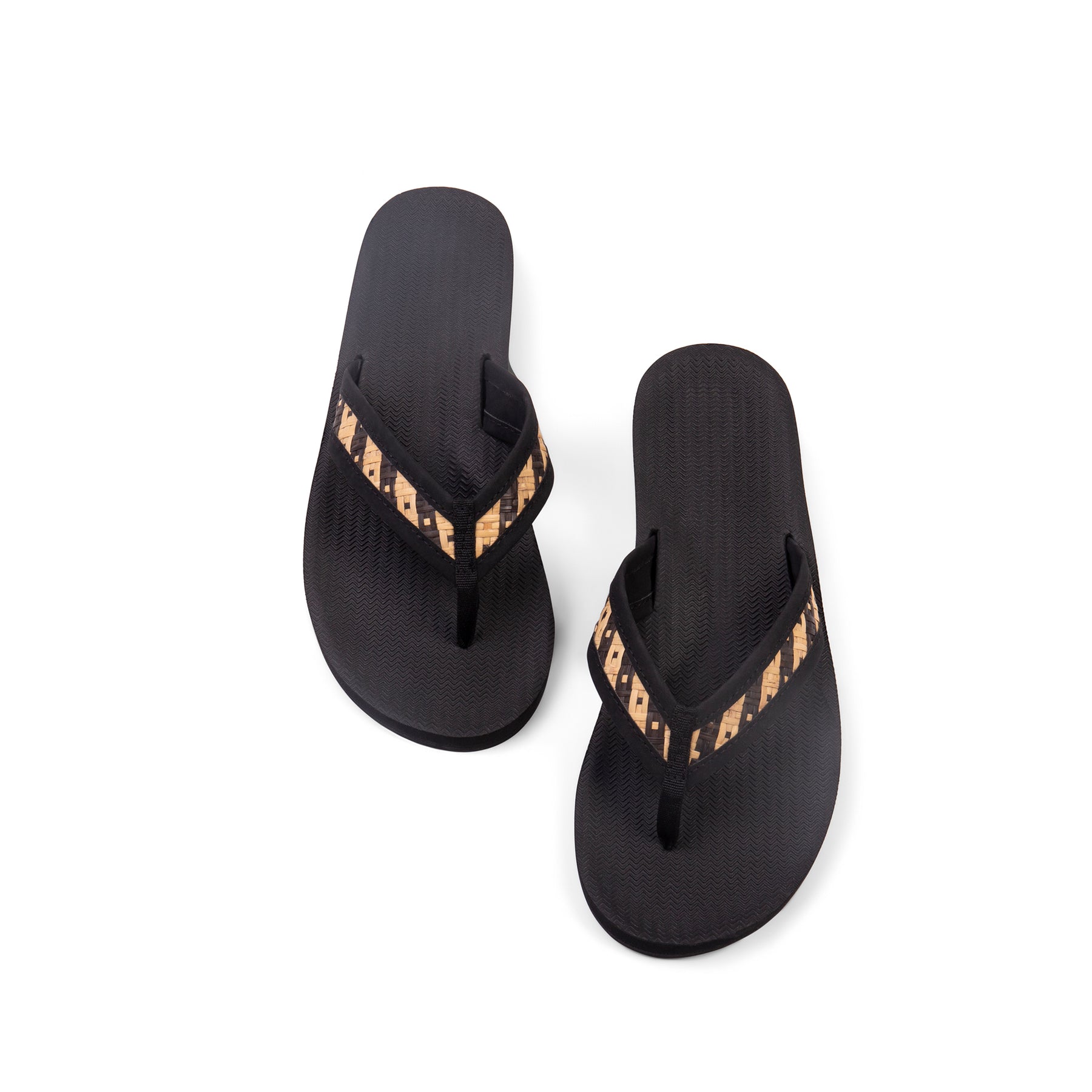 Women’s Flip Flops Weave - Black / Bunga