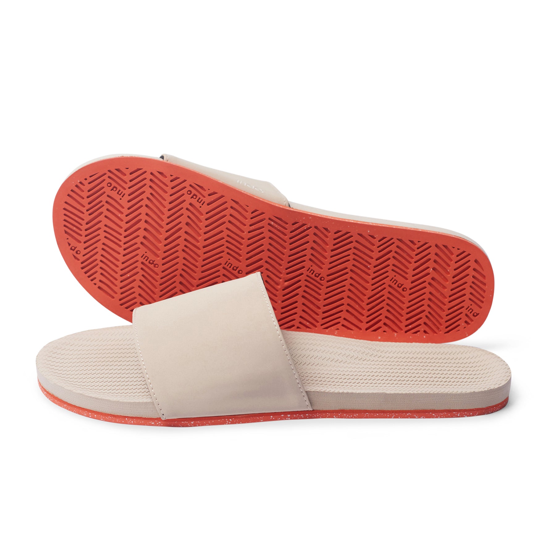 Women’s Slides Sneaker Sole - Sea Salt/Orange Sole