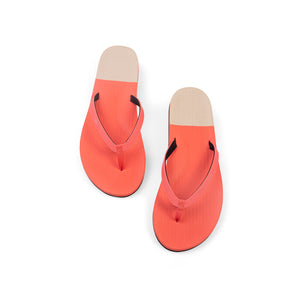 Women’s Flip Flops - Color Block Coral / Sea Salt